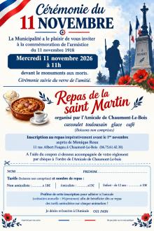 affiche inscription repas