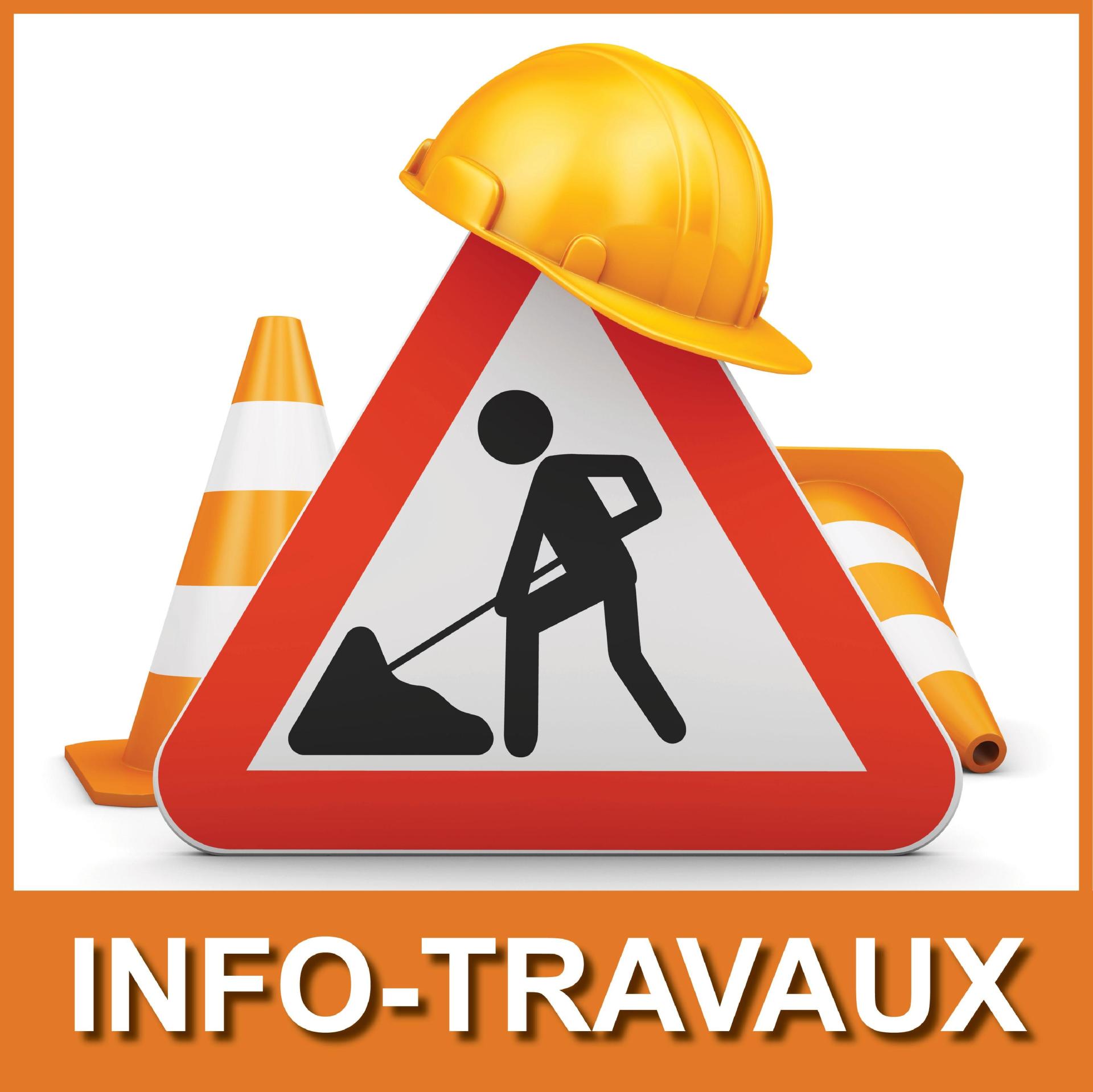 panneau travaux