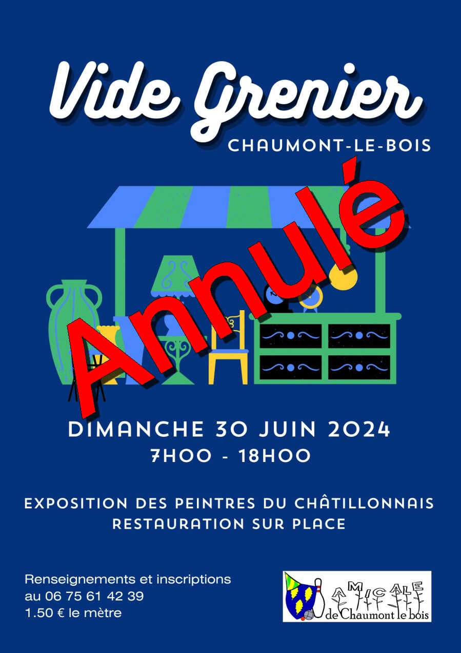 Vide grenier annulé