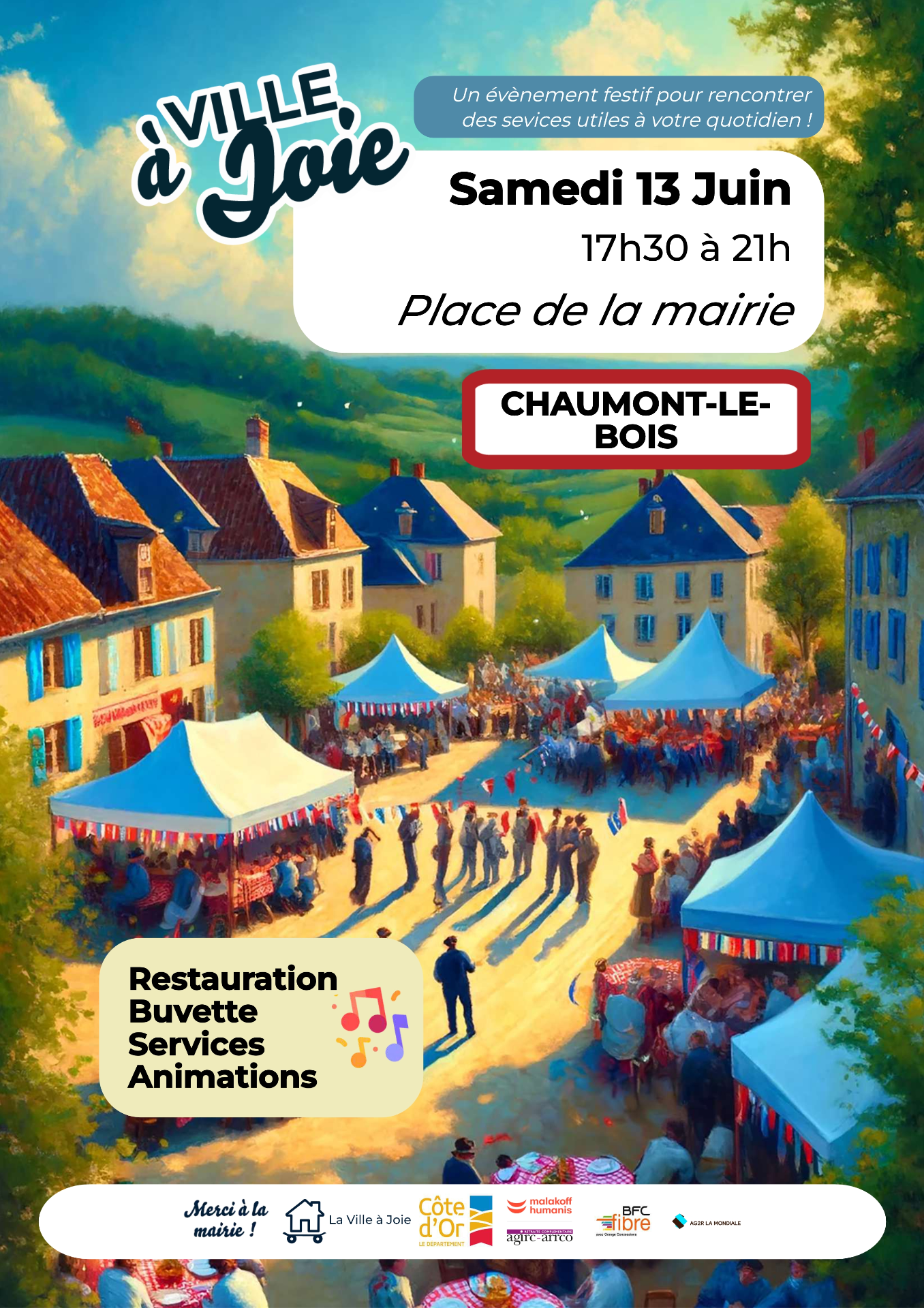Flyer Ville à joie
