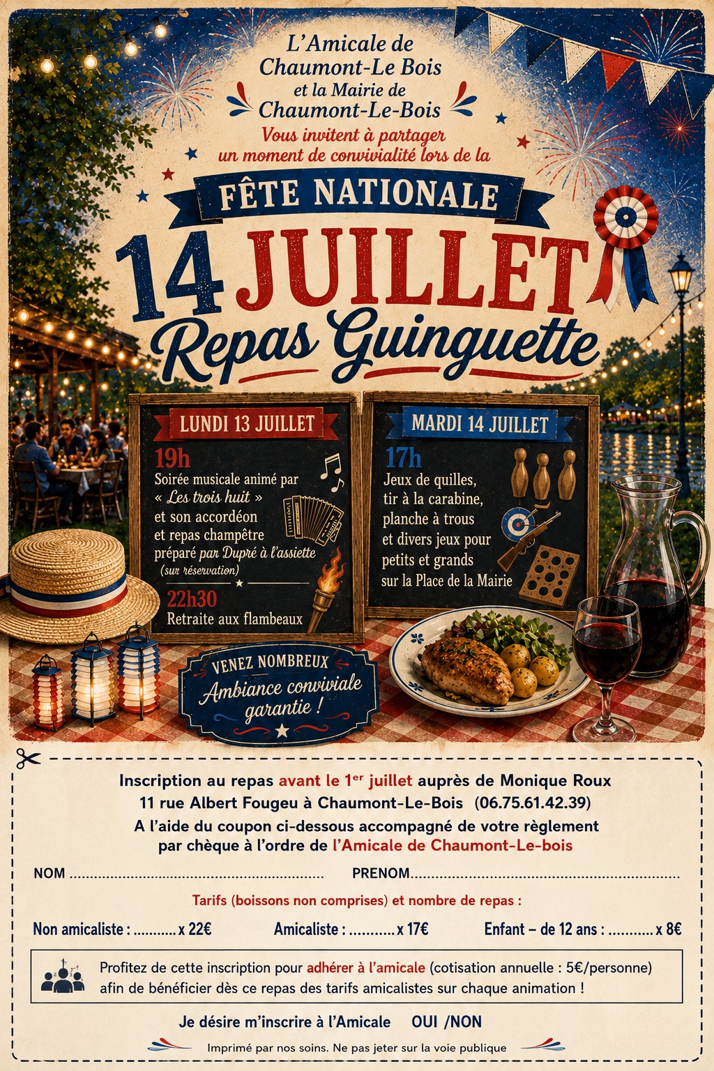 affiche fête du 14 juillet
